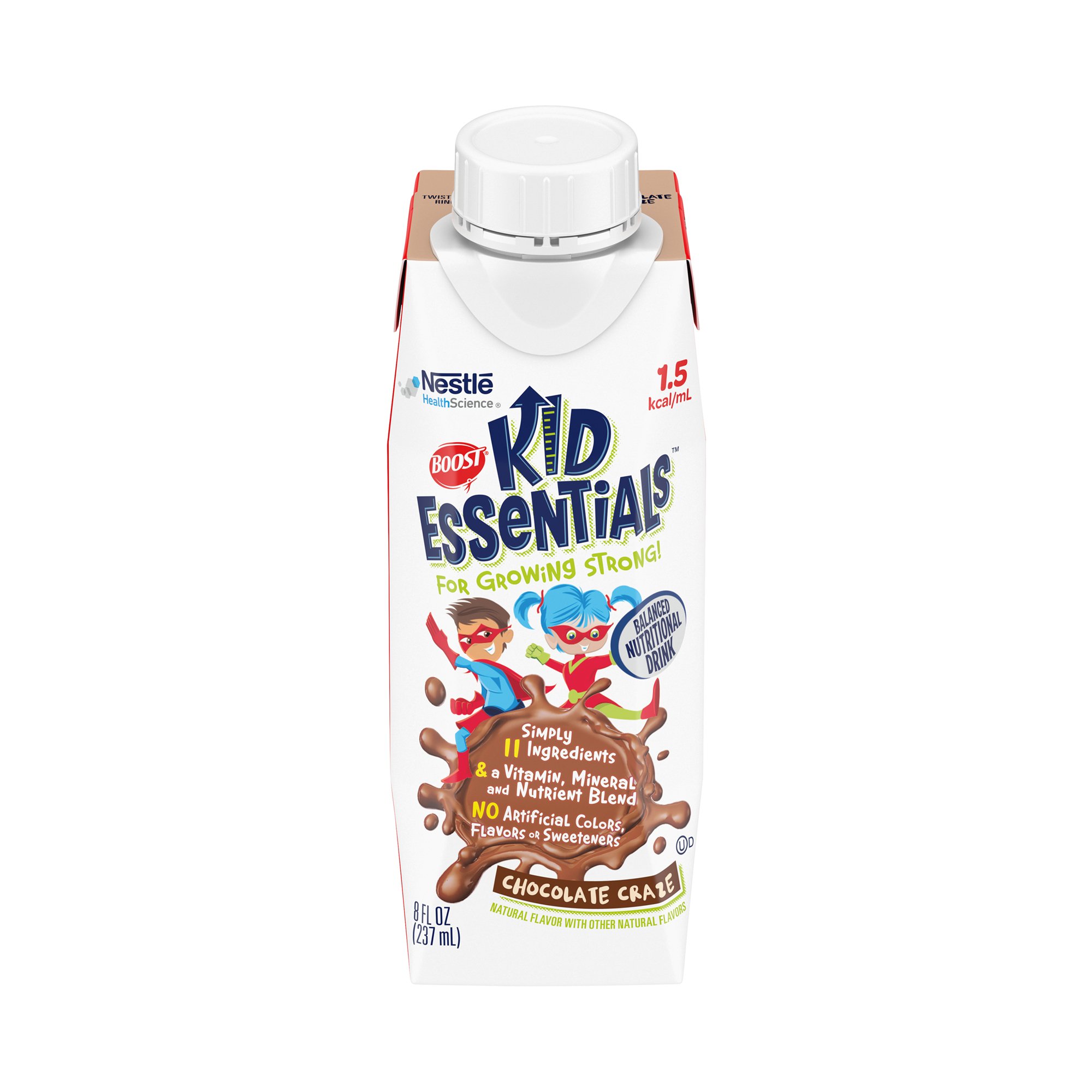 Boost Kid Essentials 1.5 Balanced Nutritional Drink, Chocolate, 8-ounce Carton MK 1178509