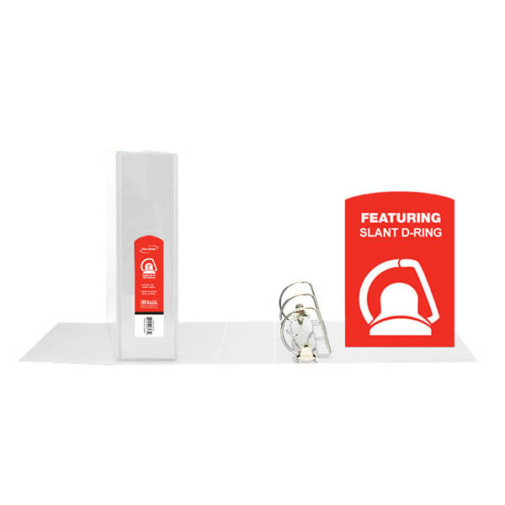 Binder - Slant-D Ring View 3" White