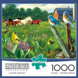 Puzzle Galison Wendy Gold State Birds 1000 Piezas - Ilustración De Aves Estatales De EE.UU., Desafío Divertido