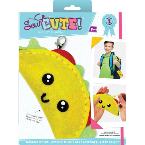 Sew Cute Felt Keychain Kit Taco
