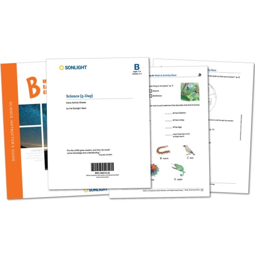 Science Level B 5-Day Extra Activity Sheets (2022)
