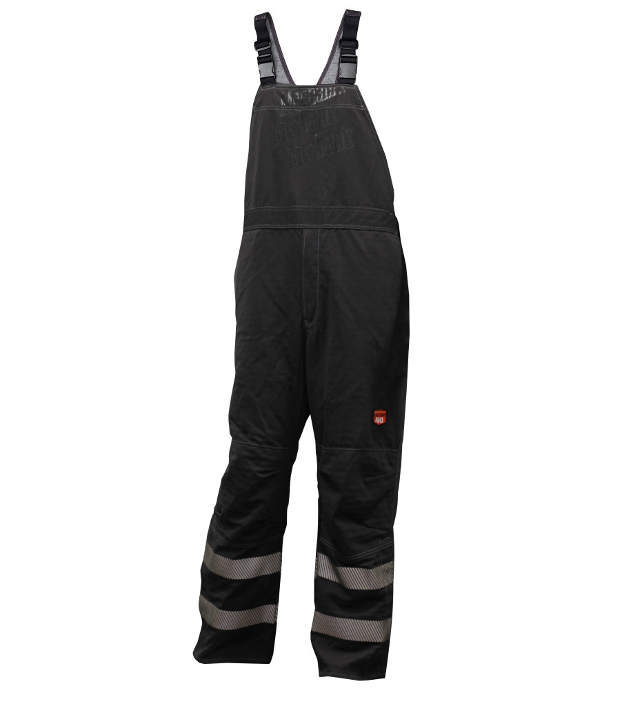 Premium Arc Flash Bib Overall, Grey, large image number 0