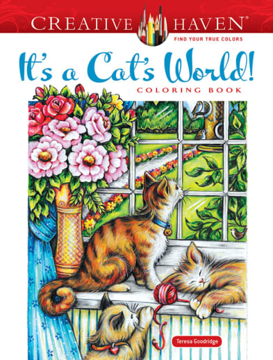 It's a Cat's World Coloring Book (Creative Haven)