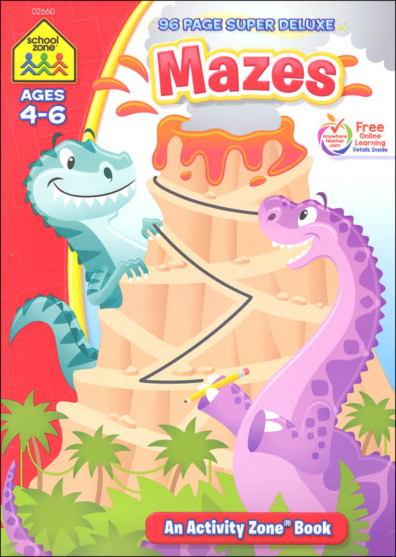 Super Fun Mazes For Kids Ages 4-6: Activity Maze Workbook For