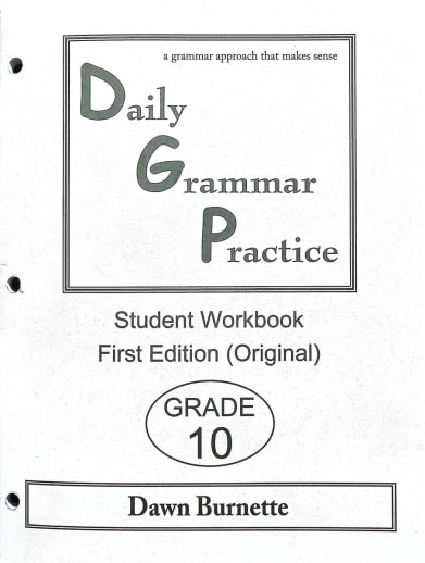 Daily Grammar Practice Student Workbook Grade 10 (1st Edition)