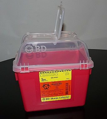 BD Multi-purpose Sharps Container, 10-3/10 x 11-3/10 x 6-4/5 Inch MK 761698