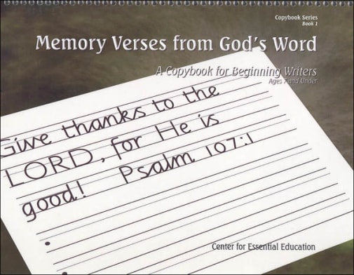 Memory Verses from God's Word - Book 1 (Scripture-Based Copybooks)