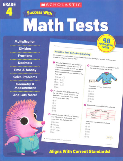 Scholastic Success with Math Tests Grade 4