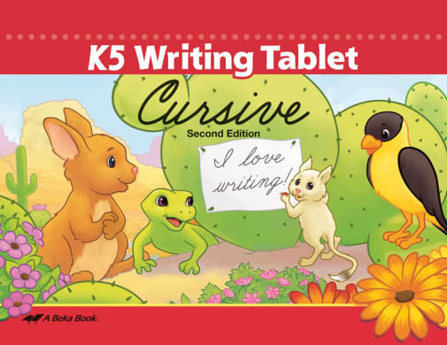 Abeka K5 Writing Tablet Cursive Bound Book