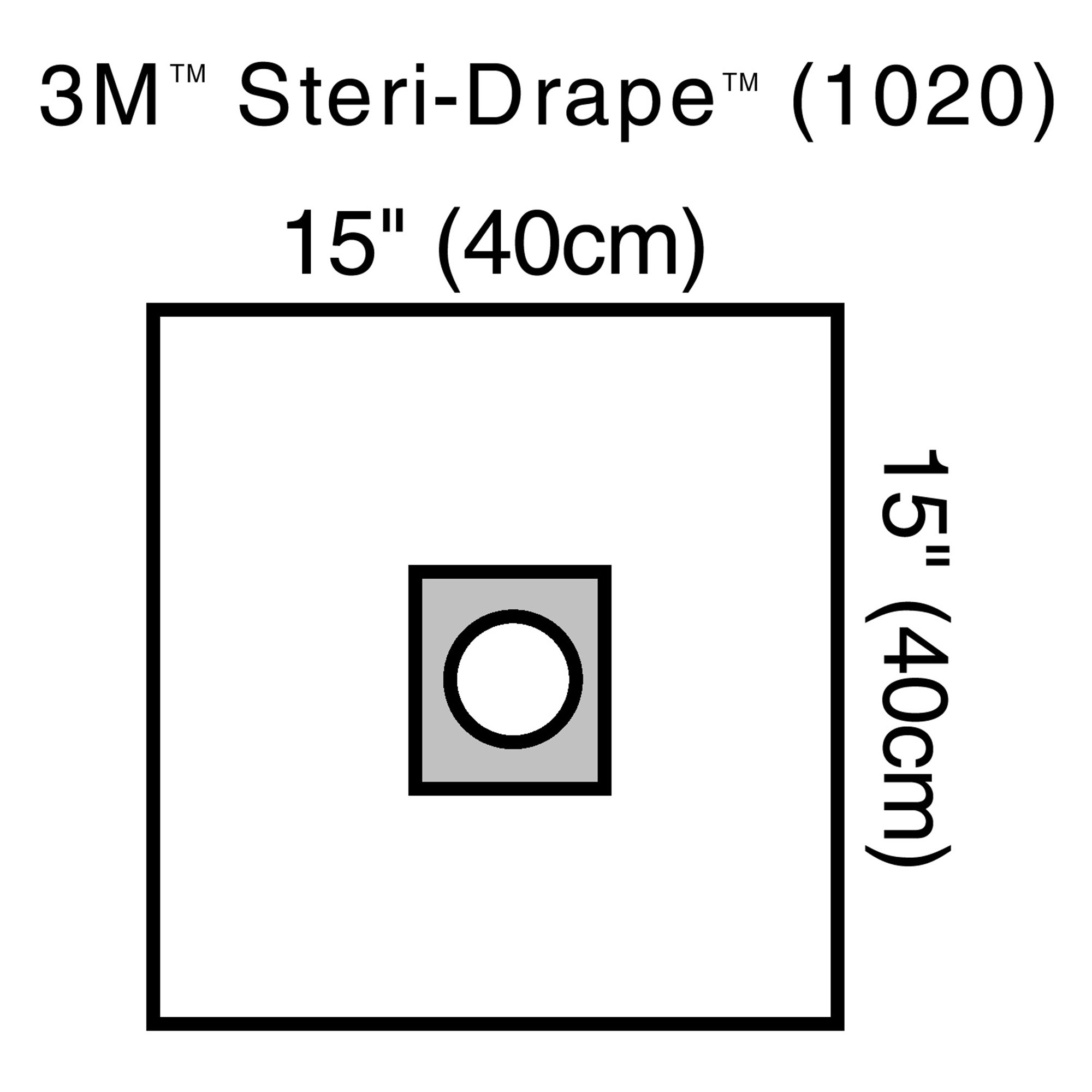 3M Steri-Drape Sterile Small EENT Drape, 15 x 15 Inch MK 5717