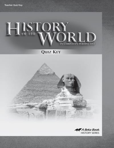 Abeka History of the World in Christian Perspective Quiz Key