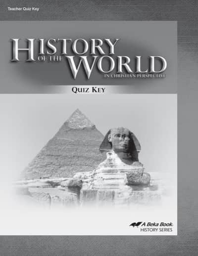Abeka History of the World in Christian Perspective Quiz Key