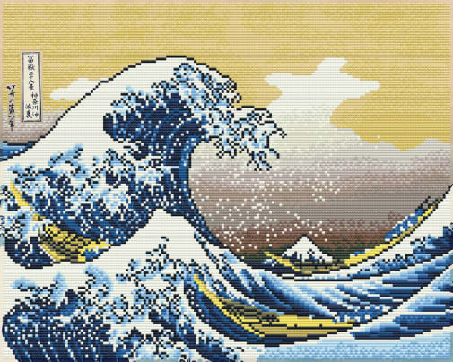 Great Wave Off Kanagawa Diamond Dotz Kit (Intermediate)