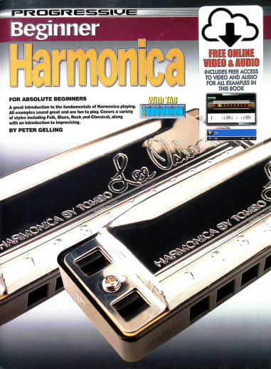 Progressive Beginner Harmonica w/ Online Video & Audio