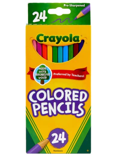 Crayola Colored Pencils Long 24 Count