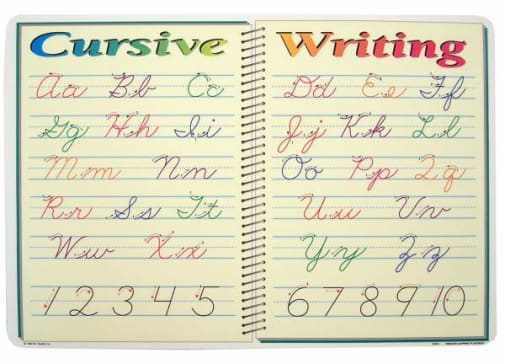 Cursive Writing Placemat