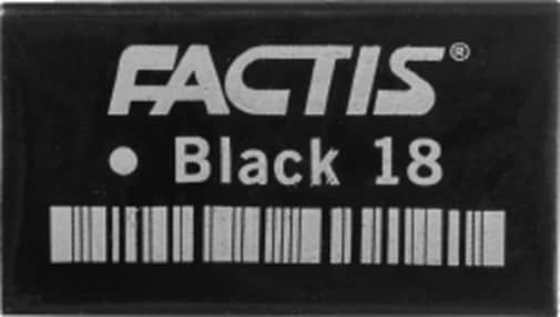 Factis Magic Black Soft Eraser Latex Free
