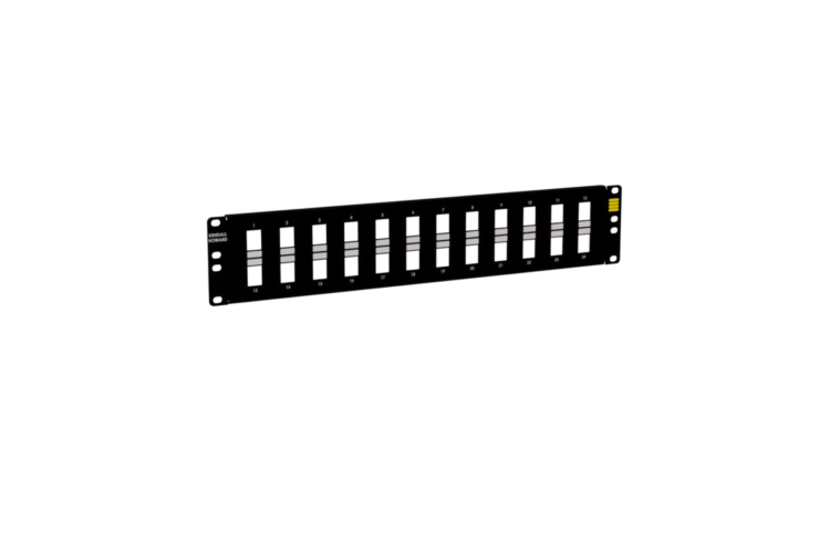 2U 24 Port Blank Keystone Patch Panel