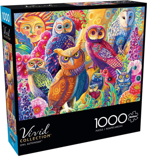Buffalo Games Owl Autonomy Puzzle (Vivid Collection) 1000 pieces