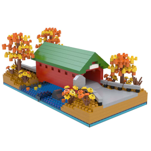 Mini Building Blocks: Covered Bridge (588 pieces)