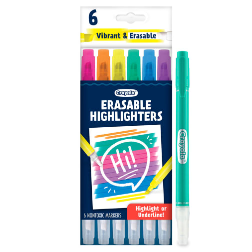 Crayola Take Note! Erasable Highlighters (6 count)
