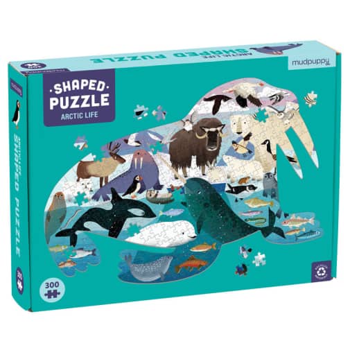 Mudpuppy Arctic Life 300 Piece Shaped Scene Puzzle