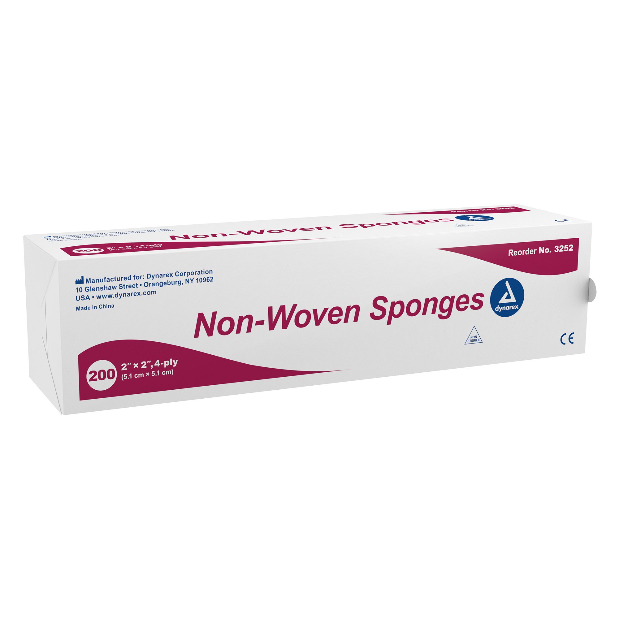 dynarex Nonwoven Sponge, 2 x 2 Inch, 4-Ply MK 747210