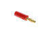 Banana Male Plug Gold Plated Plastic Red