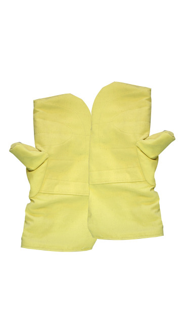 14" Quilted High Heat Mittens: 8 oz. Kevlar® Twill
