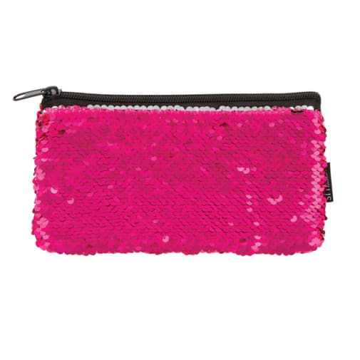 Pink/Silver Magic Sequin Mini Pencil Pouch