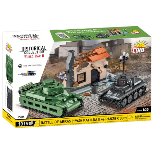 COBI Battle of Arras (1940) Matilda II vs Panzer 38(t) (World War II Historical Collection)