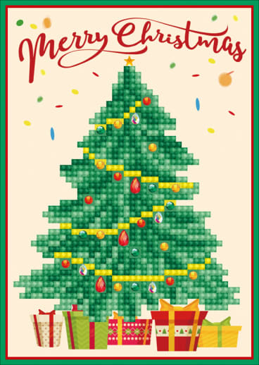 Greeting Cards - Merry Christmas Tree