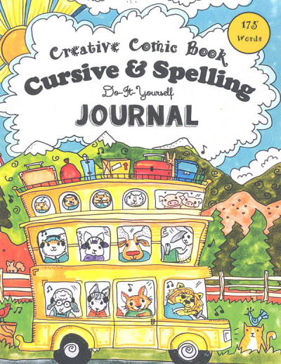 Creative Comic Book Cursive & Spelling Do-It-Yourself Journal