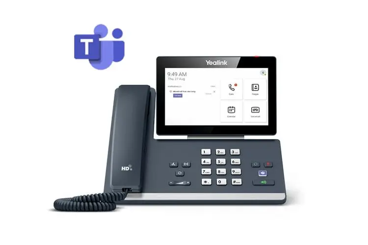 Yealink MP58-TEAMS Teams Edition Phone with 1024 x 600 Resolution 7in Color Touch Screen &amp; Optima HD, New, Original