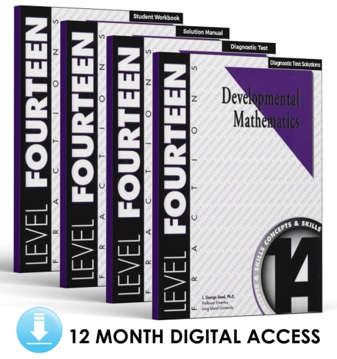 Developmental Math: Level 14 E-Book Set | Fractions: Concepts and Skills (12 Month Access)