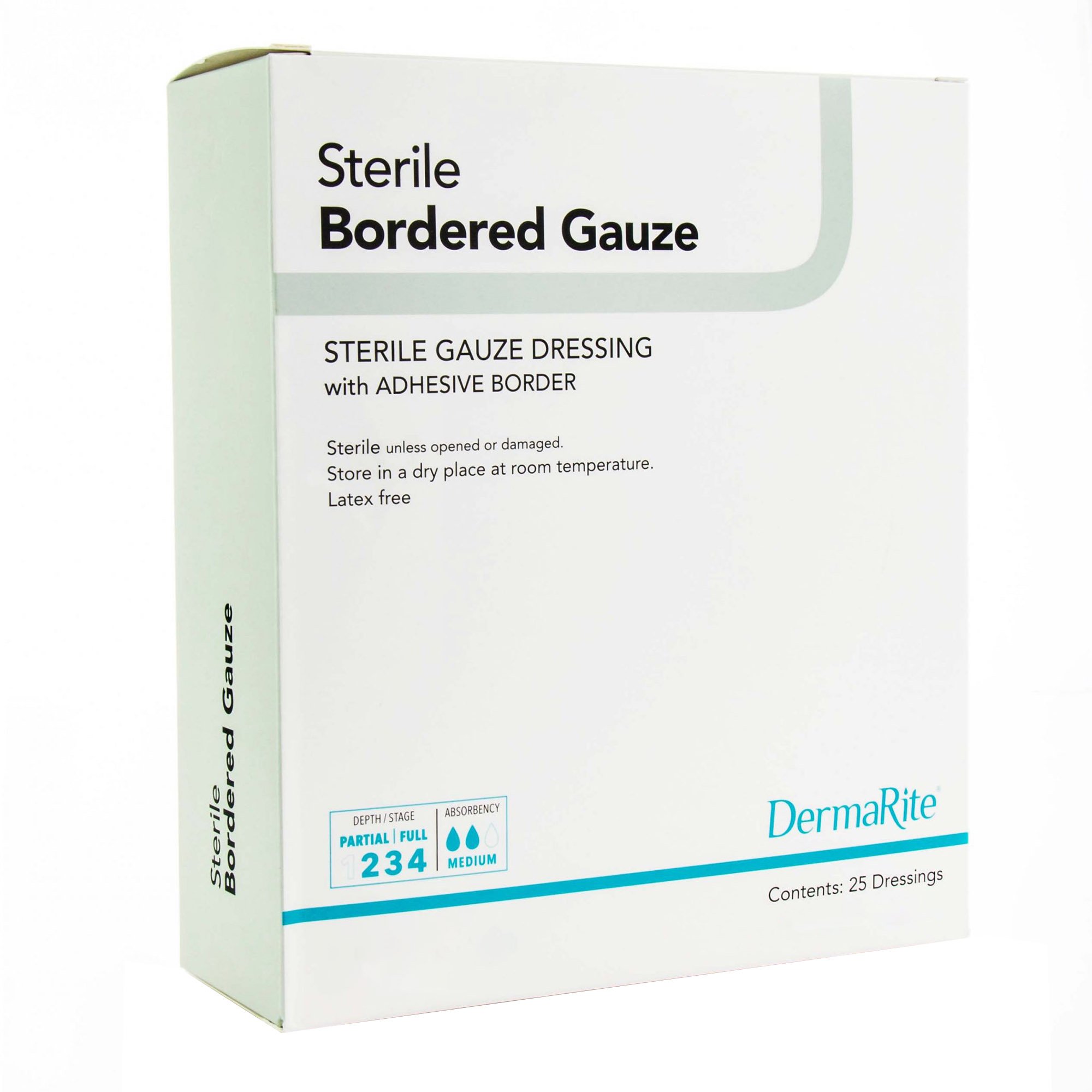 DermaRite Sterile Gauze Adhesive Dressing, 4 x 5 Inch MK 946444