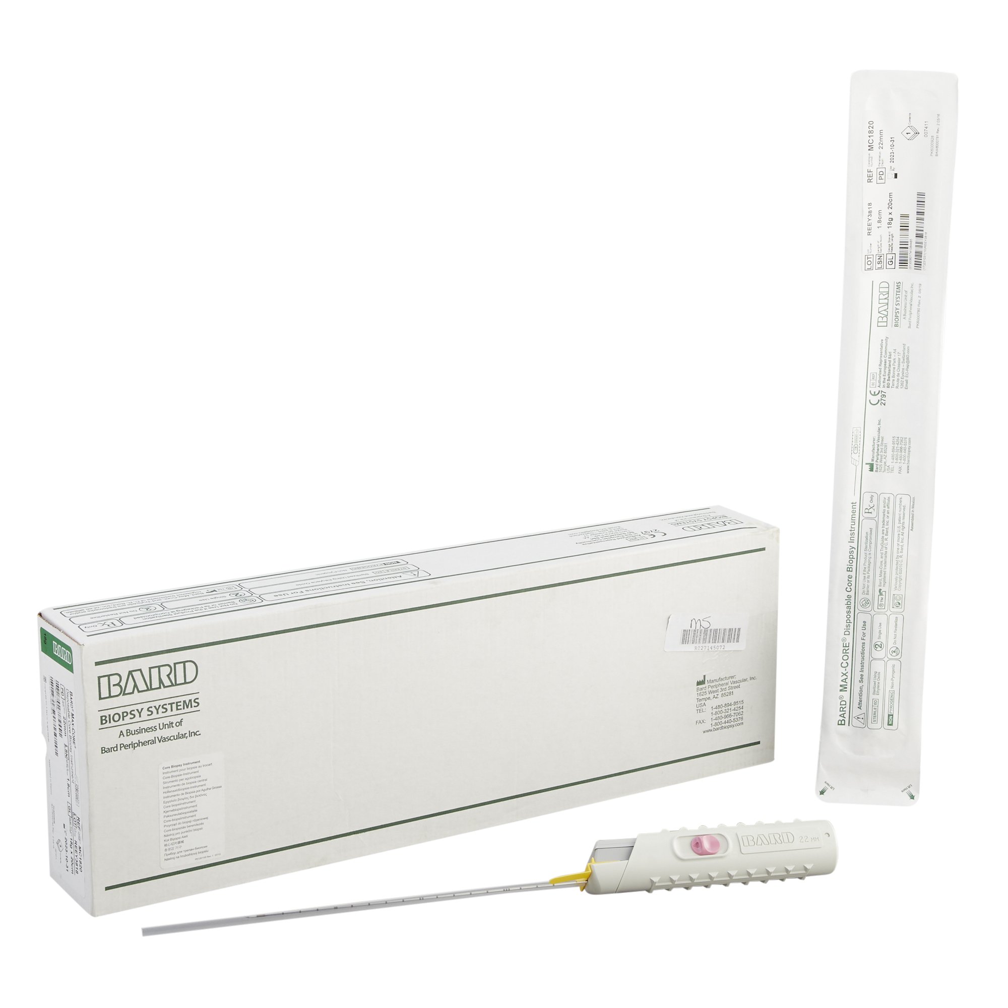 Max Core Disposable Core Biopsy Instrument, 18 Gauge MK 422167