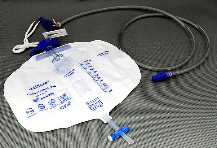 AMSure Urinary Drain Bag, T-Tap Drain, Pre-pierced MK 775514