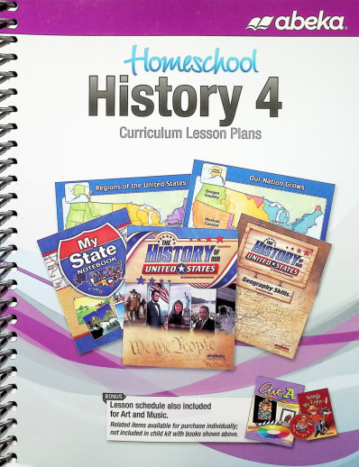 Abeka History 4 Homeschool Curriculum Lesson Plans - Revised
