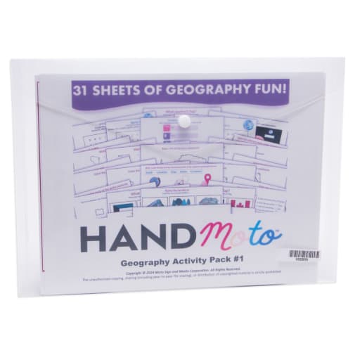HandMoto Geography Activity Pack #1
