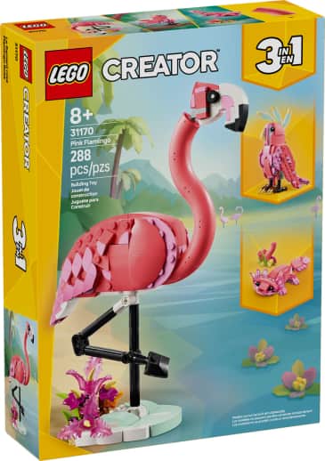 LEGO Creator Wild Animals: Pink Flamingo 3-in-1 Set (31170)