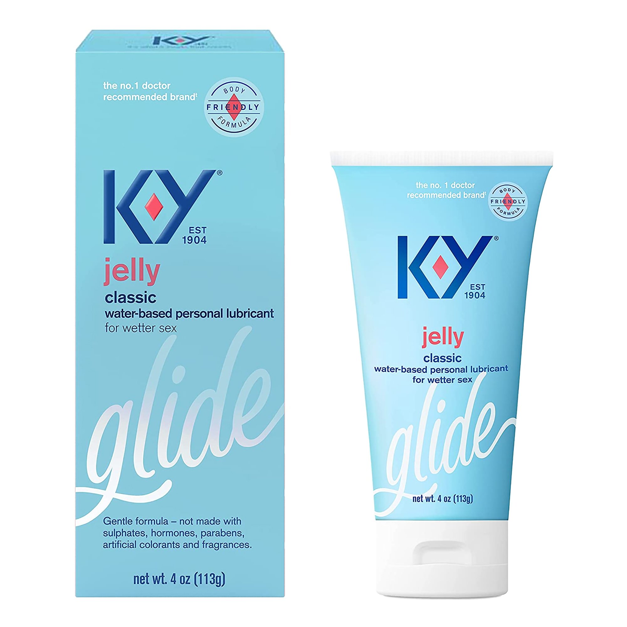 K-Y Glide Personal Lubricant, 4-ounce Tube MK 956546