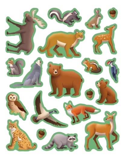 Woodland Animals Stickers