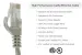 Cat5e Ethernet Patch Cable, Snagless, UTP, 0.5 ft, Gray