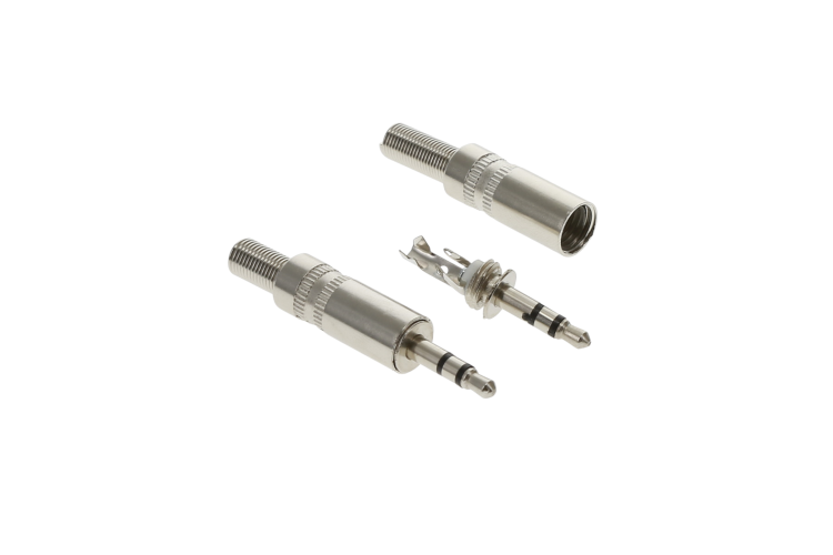 3.5mm Metal Stereo Plug Metal Housing w/Spring Wire Protection