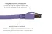 CAT8 Shielded Ethernet Patch Cable, 40Gbps, Snagless, 5 ft, Purple