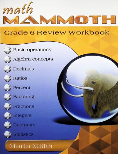 Math Mammoth Grade 6 Review Workbook