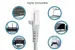Cat6 Shielded Ethernet Patch Cable, Half-moon Boot, 2 ft, Gray