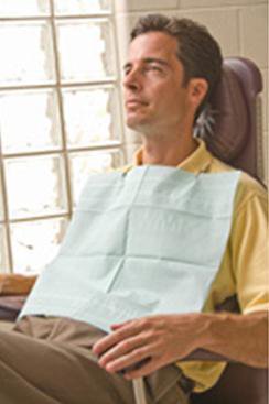 Aqua-Gard Blue Dental Bib, 16-1/2 x 19 Inch MK 451495