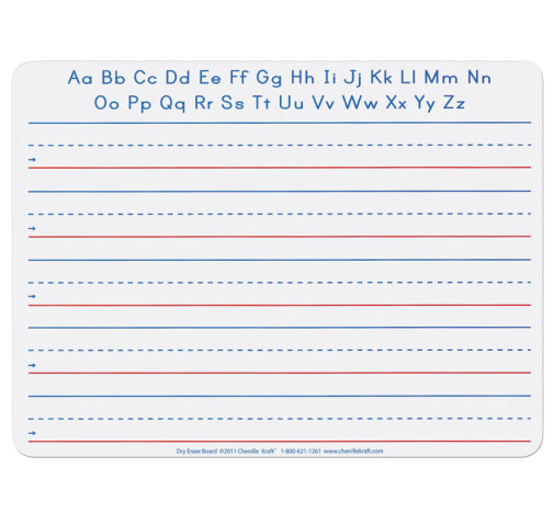 Writing Whiteboard 9"x12" - 2-sided, Ruled/Plain
